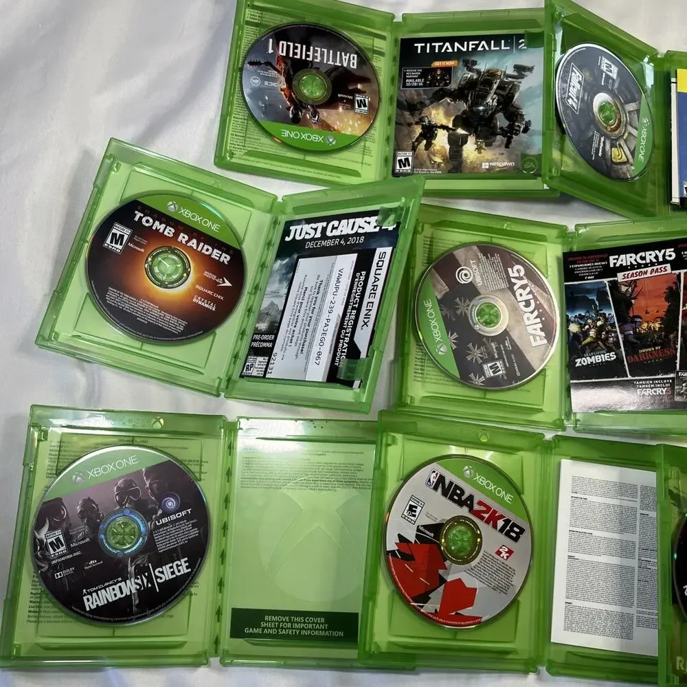 Xbox One Game Lot (8 Games) – Tomb Raider Farcry 5, Fallout 4, Rainbow Six, Rage